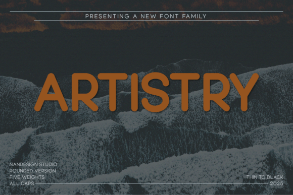 Artistry Rounded: A Modern Sans Serif for Editorial Elegance