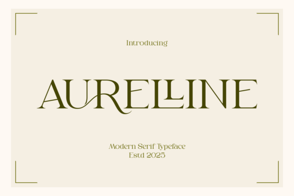 Aurelline: The Serif Font That Elevates Your Campaigns