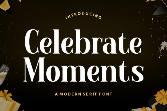 Celebrate Moments Serif Font for Editorial Design