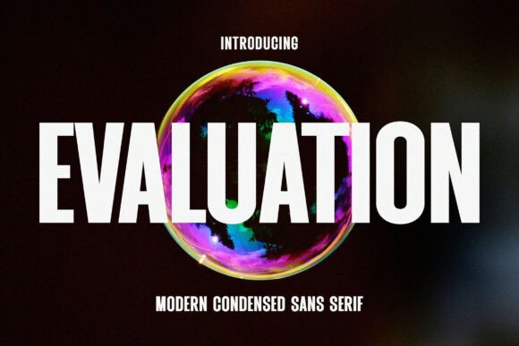 Evaluation Font for Modern Editorial Design