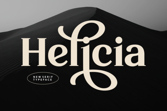 Helicia: A Bold Serif Font for Digital Branding