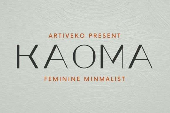 Introducing Kaoma – A Sleek Sans Serif Font for Your Brand