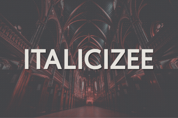 Italicizee: The Bold Sans Serif Typeface for Modern Web Design