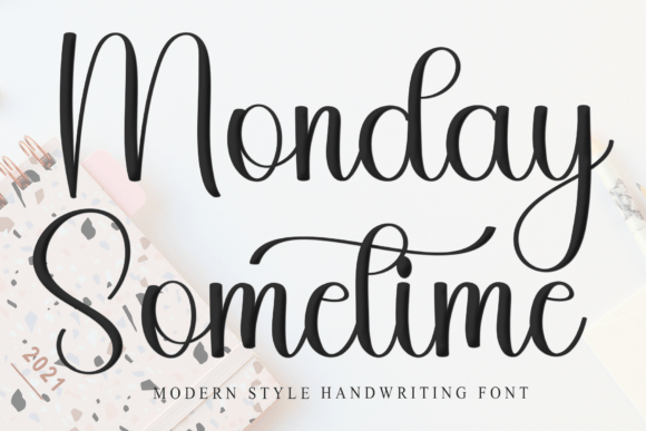 Monday Sometime: A Modern Script Font for Polished Branding