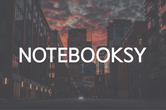 Notebooksy: The Bold Sans Serif Typeface for Modern Branding
