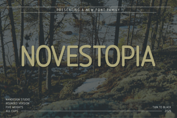 Novestopia Rounded for Handmade and Commercial Projects