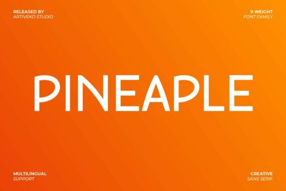 Pineaple Regular: A Fresh Font for Branding That Feels Right