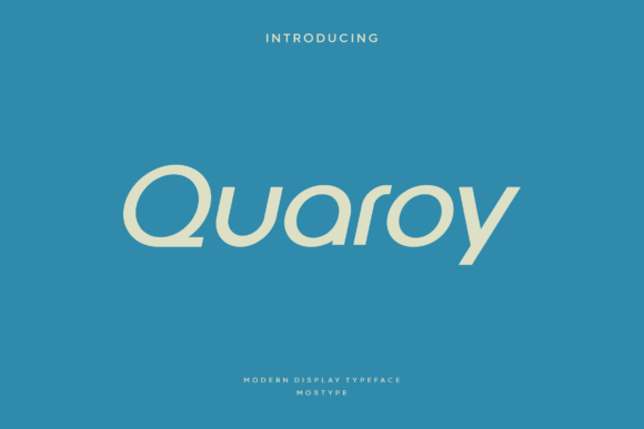 Quaroy: A Modern Sans Serif Font for Web Design