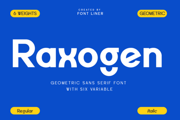 Raxogen: A Modern Font for Handmade Creations