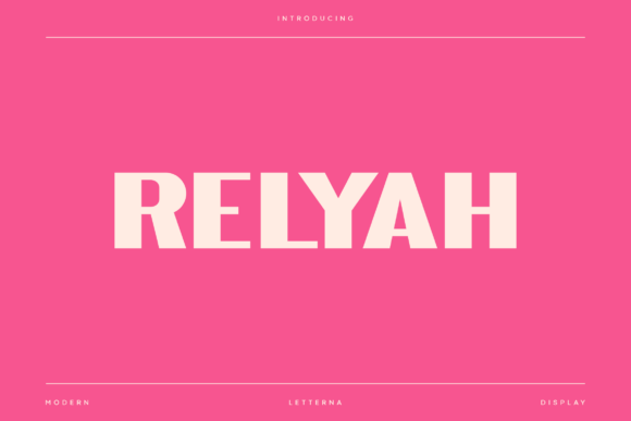 Relyah: A Modern Sans Serif Font for Polished Branding