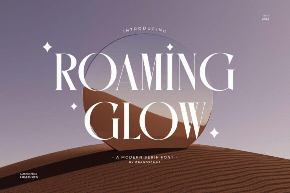 Roaming Glow Serif Font for Editorial Design