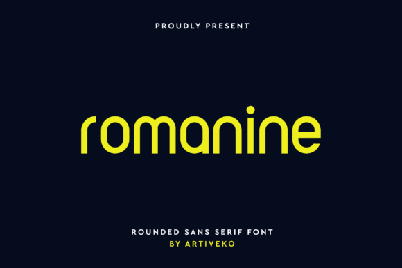 Romanine: A Modern Sans Serif Font for Bold Branding