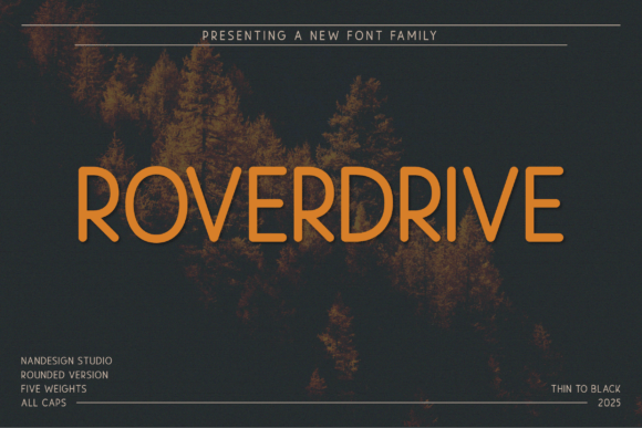 Roverdrive Rounded: A Modern Sans Serif for Editorial Elegance