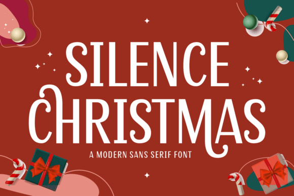 Silence Christmas: A Festive Sans Serif Font for Modern Branding