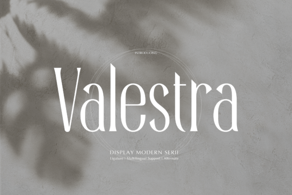 Valestra: A Serif Font That Elevates Handmade Creations