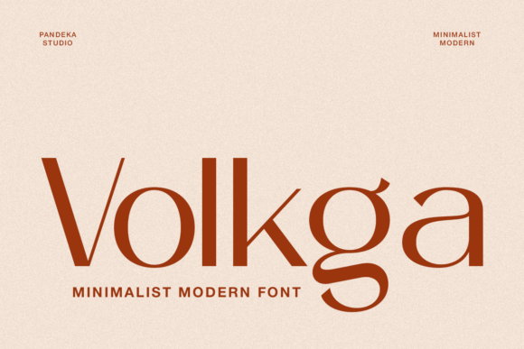 Volkga: A Minimalist Font for Modern Branding